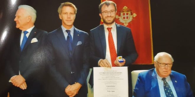 Mirko Cuneo a Nizza nominato Commendatore