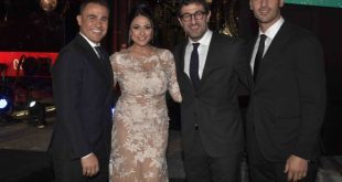Fabio Cannavaro, Maria Mazza, Ciro Ferrara, Paolo Cannavaro al Galà Charity Night 2018. Foto di F. Ionà