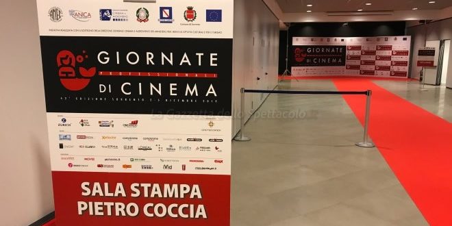 Giornate del Cinema di Sorrento 2019. La sala stampa dedicata a Pietro Coccia.