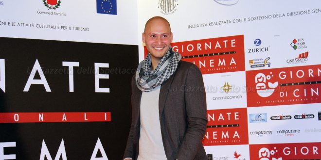 L'attore e regista Fabio Massa alle giornate professionali di cinema di sorrento per Mai per sempre