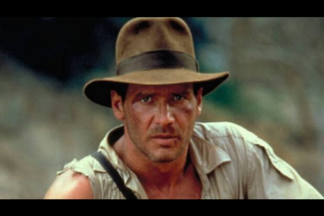 Harrison Ford nei panni di Indiana Jones. Foto dal Web