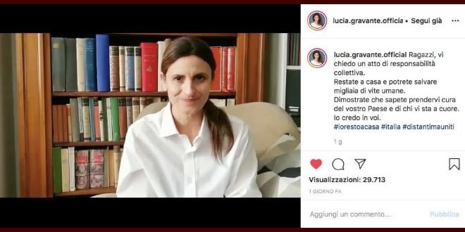 Il profilo Instagram di Lucia Gravante de Il Collegio