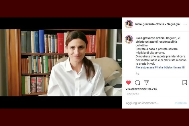 Il profilo Instagram di Lucia Gravante de Il Collegio