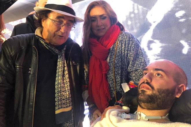 Paolo Palumbo con Al Bano e Romina