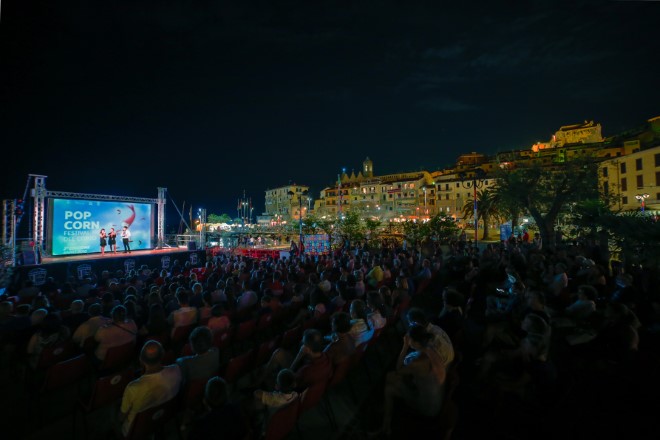 Un momento del Pop Corn, Festival del Corto a Porto Santo Stefano, in località Monte Argentario (Grosseto).