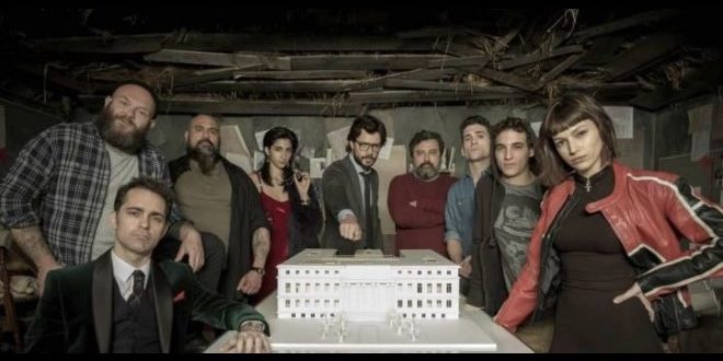 Il cast de La Casa di Carta. Foto dal Web