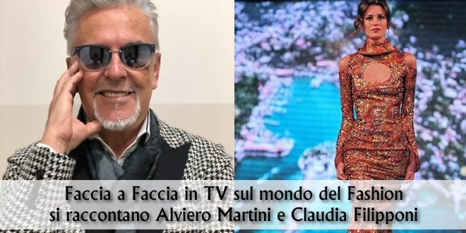 Alviero Martini e Claudia Filipponi nel un faccia a faccia in TV sul fashion post Covid-19