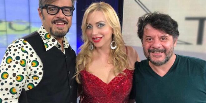 Chiara Sani con Lillo e Greg