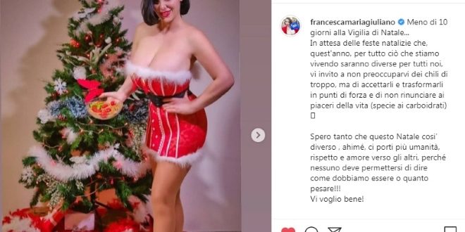 Francesca Giuliano e il post sexy su Instagram