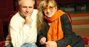 Pierfrancesco Campanella e Piera Degli Esposti nel backstage di I Love... Marco Ferrei. Foto da ufficio stampa