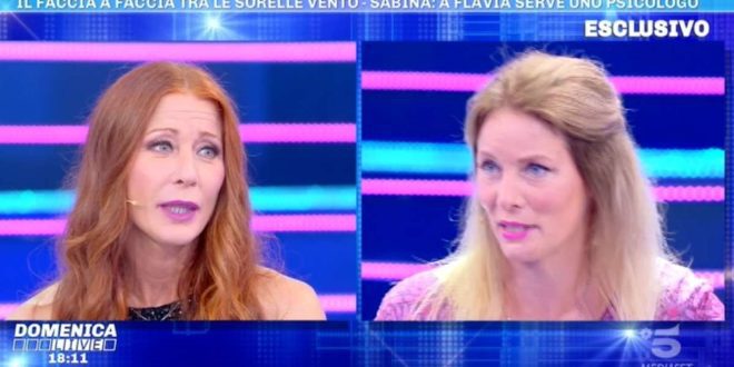 Sabina Vento e Flavia Vento a Domenica Live. Foto dal Web