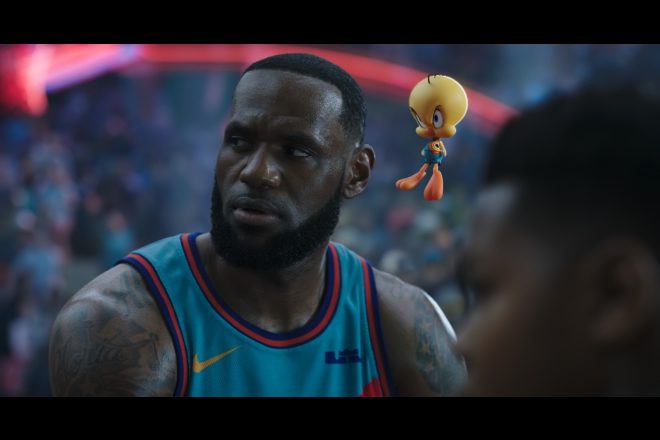 Una scena di Space Jam New Legends. Courtesy of Warner Bros. Pictures