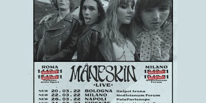 Maneskin tour 2021-22