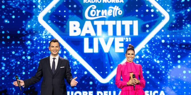 Alan Palmieri ed Elisabetta Gregoraci per Battiti Live. Foto di Francesco Liuzzi