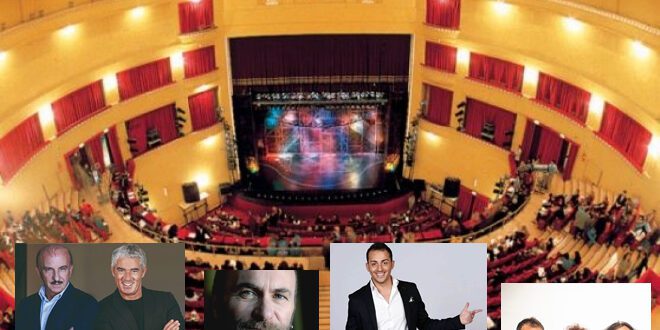 La sala del Teatro Augusteo di Napoli e alcuni spettacoli della stagione 2021-22. Foto dal Web