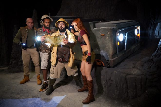 I protagonisti di Jumanji the Adventure a Gardaland