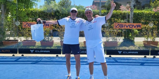 Moreno Morello e Mino Taveri vincitori della tappa Trofeo Padelartisti 2022 a Forte dei Marmi