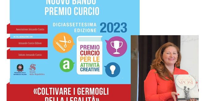 La Presidente Associazione Curcio Editore Cristina Siciliano per il Premio Curcio