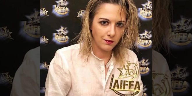 Samantha Casella con il premio AIFFA