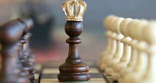 Pezzo di scacchi della corona inglese. Foto da Pixabay