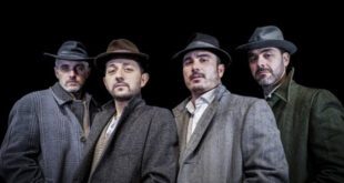 Il cast di Scalo Marittimo, Andrea Velotti, Adriano Pantaleo, Francesco Di Leva e Giuseppe Gaudino. Foto di Carmine Luino