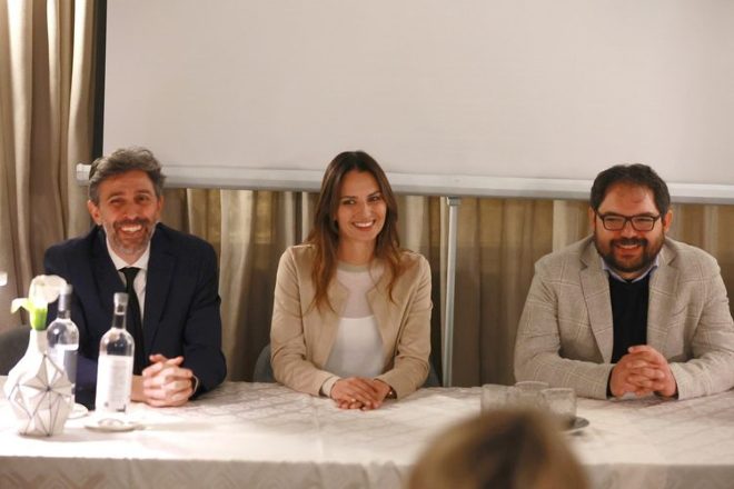 Adelmo Togliani, Anna Safroncik e il regista Alessandro Zizzo alla presentazione de L'estate di Virna