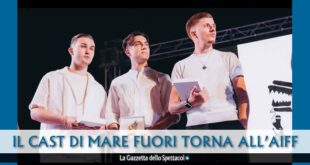 Artem, Matteo Paolillo ed Antonio Orefice di Mare Fuori ad Ariano International Film Festival 2022