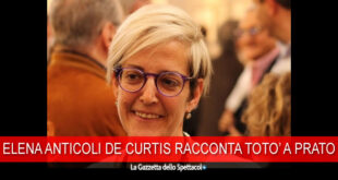 Elena Anticoli De Curtis ospite al Teatro Pratese
