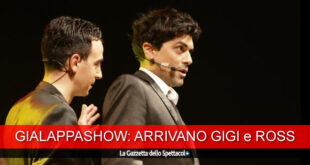 Gigi e Ross per GialappaShow. Foto di Giancarlo Cantone