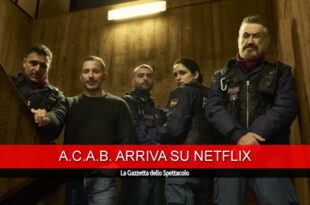 Il cast di ACAB. Foto di Marco Ghidelli per Netflix
