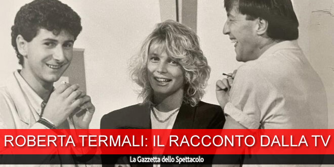 Roberta Termali con Fabio Fazio e Walter Zenga. Foto di repertorio