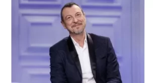 Amadeus ospite di Bruno Vespa. Foto dal Web