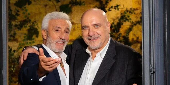 Patrizio Rispo con Luigi Di Fiore. Foto di Giuseppe D'Anna
