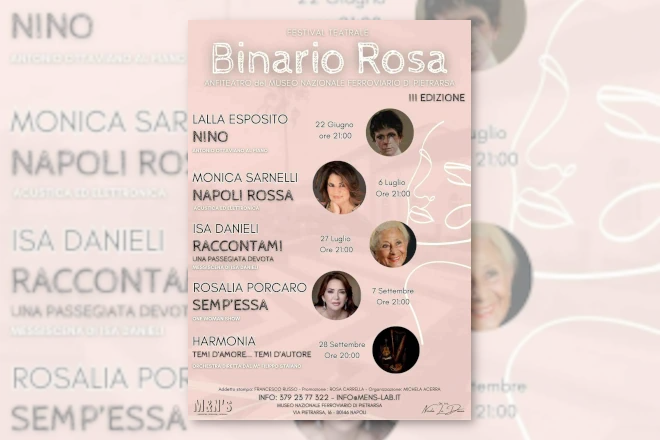 Calendario Binario Rosa 2025