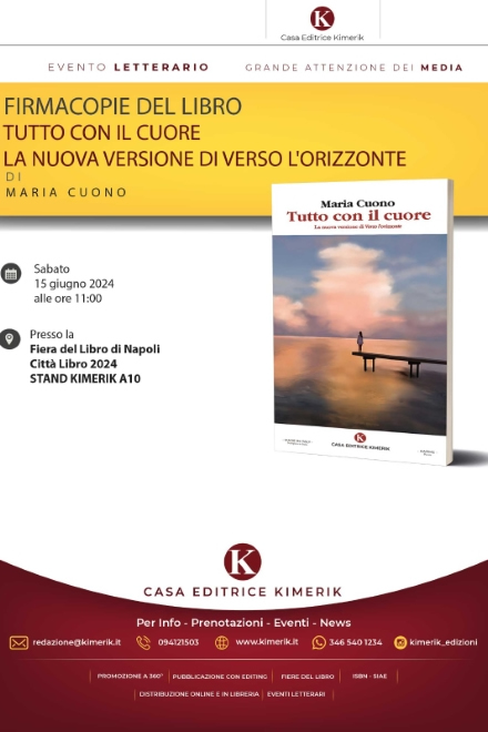 Il firmacopie di Tutto con il cuore alla Fiera del Libro di Napoli