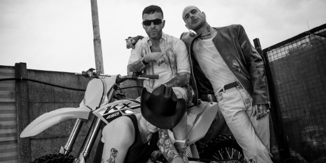 Achille Lauro, Salmo e Gemitaiz per Banda Kawasaki. Foto di Jesse Draxler