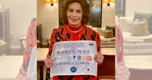 Sophia Loren con il Books for Peace 2024