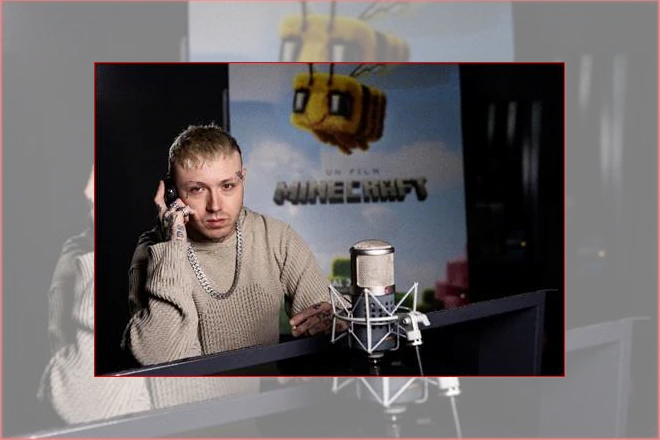 Lazza doppiatore di Un film Minecraft