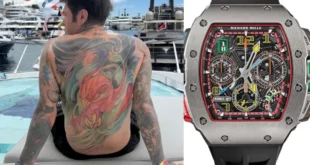 Fedez a Montecarlo con cronografo Richard Mille