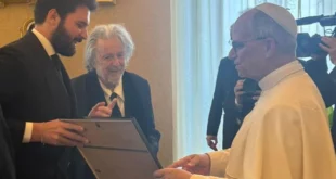 Al Pacino ed Andrea Iervolino in visita al Papa Leone XIV