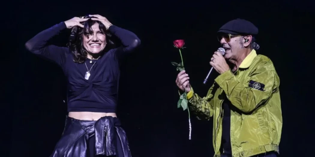 Elisa sul palco con Luca Carboni