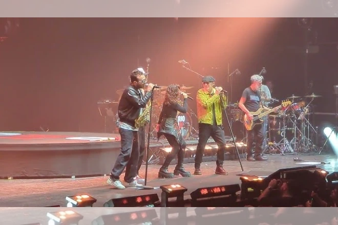 Un momento del concerto di Luca Carboni a Milano