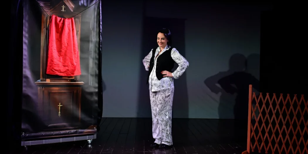 Giusy Freccia in A Gravidanza... secondo me. Foto di Roberto Jandoli