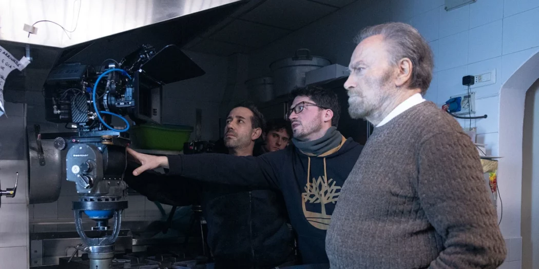 Franco Nero sul set de Il Vecchio Terribile. Foto di Chiara Flaviani