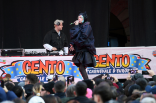 Rose Villain live al Carnevale di Cento. Foto di Corrado Corradi