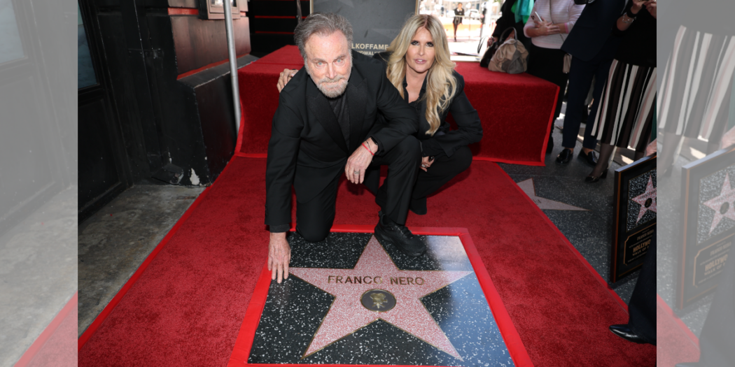 Franco Nero e la stella sulla Walk of Fame. In foto con Tiziana Rocca. Crediti Venturelli 12 Febbraio 2026