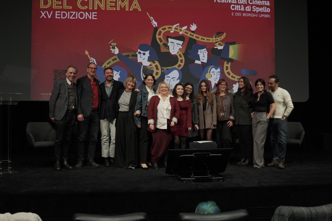 I presenti alla conferenza del Festival del Cinema di Spello 2026