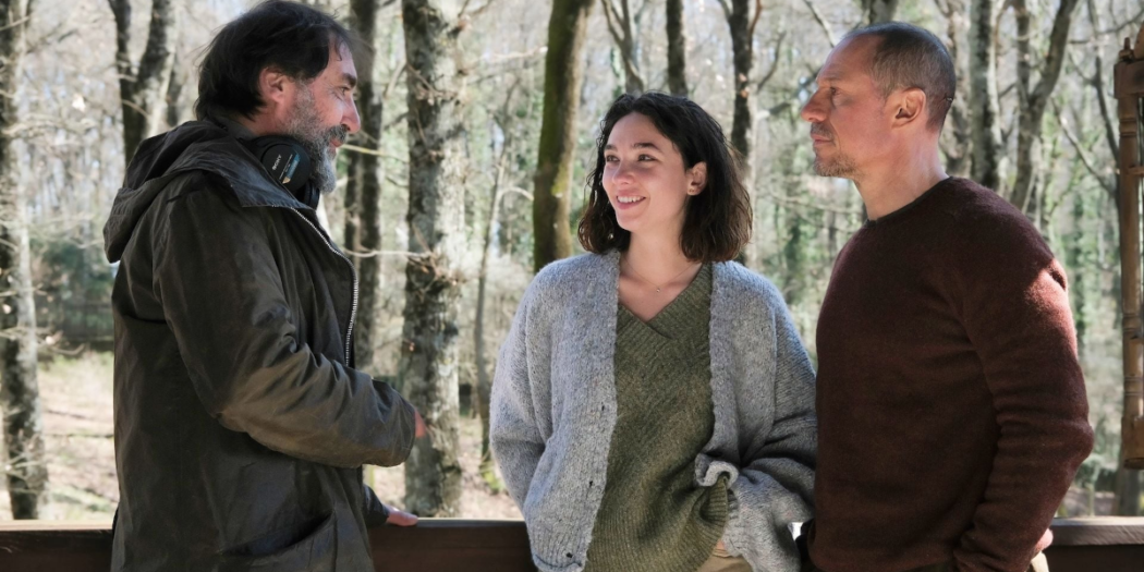 Stefano Mordini sul set di La Lezione con Matilda De Angelis e Stefano Accorsi