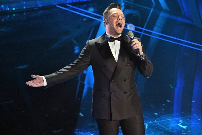 Tiziano Ferro al 70esimo Festival di Sanremo. Foto di Corrado Corradi