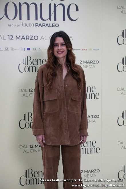 Claudia Pandolfi alla presentazione di Il bene Comune